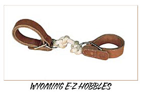 custom leather wyoming e-z  hobbles
